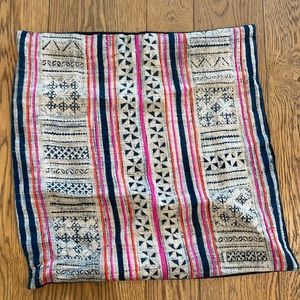 Vintage batik pillow case